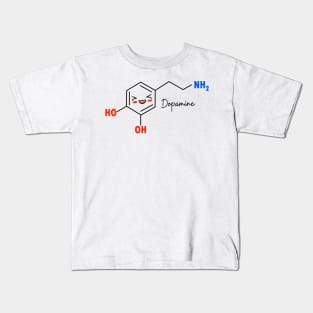 Dopamine Funny &amp; Dope Meme Chemical Structure Kids T-Shirt
